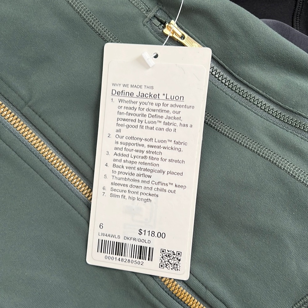 Lululemon define jacket